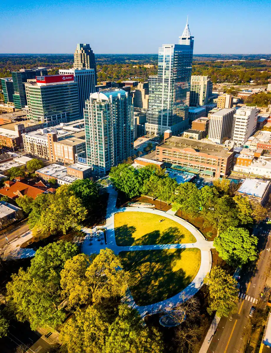 Moore Square: A Bird's Eye View of Raleigh's Historic Heart.